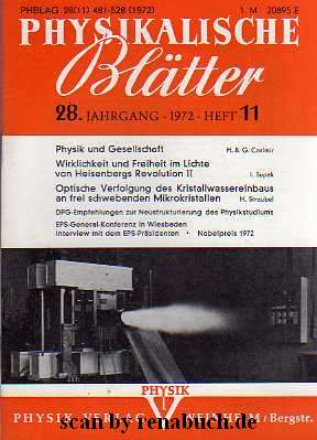 Physikalische Blätter, Heft 11 - 1972