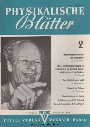 Physikalische Blätter, Ausgabe 2/1968