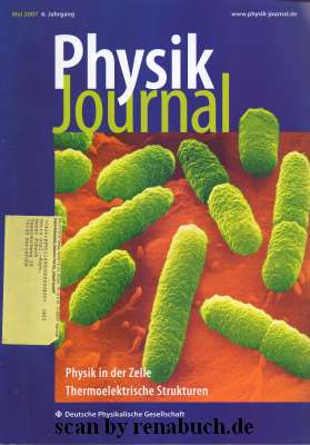 Physik Journal Mai 2007 Physik in der Zelle - Thermoelektrische Strukturen