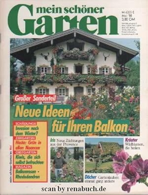 Mein schöner Garten, Mai 1988: Balkon, Schädlinge, Ziergarten, Hosta, Obstgarten, Kiwis, Balkonro...