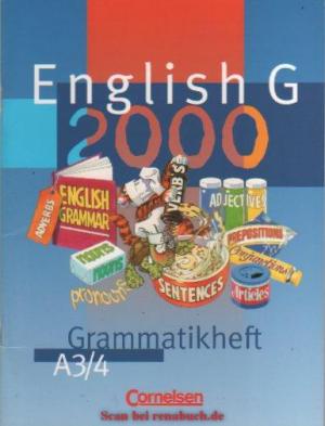English G 2000. Ausgabe A / Band 3/4: 7./8. Schuljahr - Grammatikheft