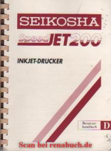 Seikosha SpeedJet 200 - Benutzerhandbuch