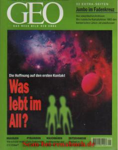 Geo Magazin 1 / 1998: Erosion - Fünfziger Jahre - Brasiliens Indianer - Außerirdische - Passagier...