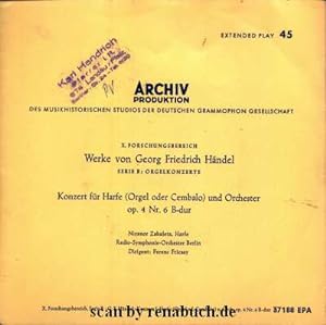 Konzert für Harfe (Orgel oder Cembalo) und Orchester op. 4 Nr. 6 B-dur