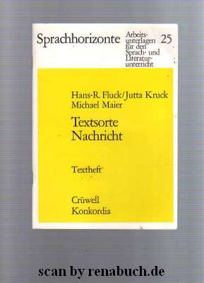 Seller image for Textsorte Nachricht for sale by Werner Hrter-Antiquariat