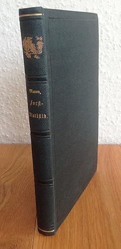 Image du vendeur pour Forst-Statistik (Forststatistik) der smmtlichen Wlder Deutschlands einschlielich Preuen. mis en vente par Antiquariat Hartmann