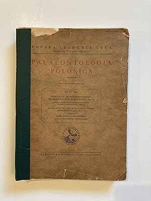 RESULTS OF THE POLISH - MONGOLIAN PALAEONTOLOGICAL EXPEDITIONS, PART II / Paleontological