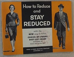 HOW TO REDUCE & STAY REDUCED 1955 PB CHARLES B. KNOX GELATINE COMPANY NEW YORK