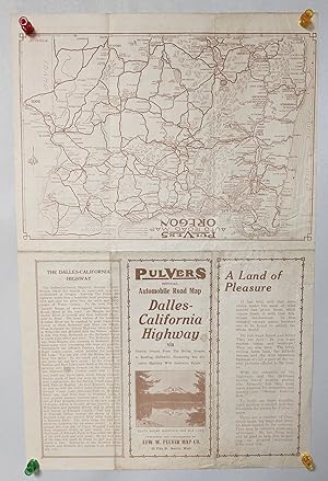 Pulvers Official Automobile Road Map Dalles-California Highway