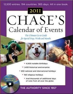 Imagen del vendedor de Chases Calendar of Events, 2011 Edition: The Ultimate Go-to Guide for Special Days, Weeks and Months a la venta por Drew
