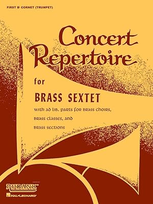 Seller image for Rubank Publications Concert Repertoire for Brass Sextet (1st Trombone (4th Part)) Ensemble Collection Series for sale by Drew