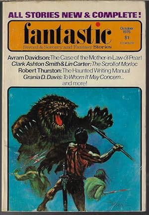Immagine del venditore per FANTASTIC Stories: October, Oct. 1975 venduto da Books from the Crypt