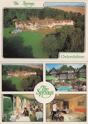 The Springs Hotel Oxfordshire Waiters Restaurant 2x Postcard s