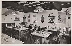 Swiss Restaurant Westbourne Norfolk Old Real Photo Postcard