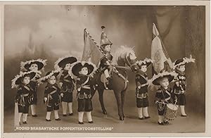 Dutch Military Puppet Toy Doll Soldier Parade RPC Old Postcard