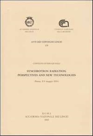 Immagine del venditore per Synchrotron Radiation: perspectives and new technologies. venduto da FIRENZELIBRI SRL