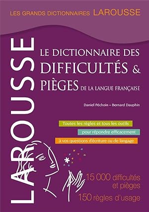 Image du vendeur pour le dictionnaire des difficults et piges de la langue franaise mis en vente par Chapitre.com : livres et presse ancienne