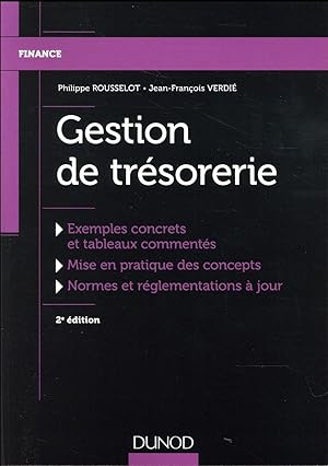 Imagen del vendedor de gestion de trsorerie (2e dition) a la venta por Chapitre.com : livres et presse ancienne