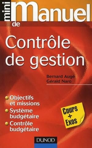 Mini manuel : mini manuel de contrôle de gestion