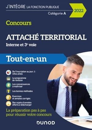 concours attaché territorial ; interne et 3e voie, catégorie A ; tout-en-un (édition 2022)