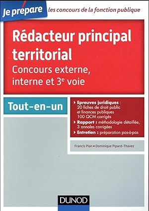 je prépare ; concours rédacteur principal territorial ; tout-en-un