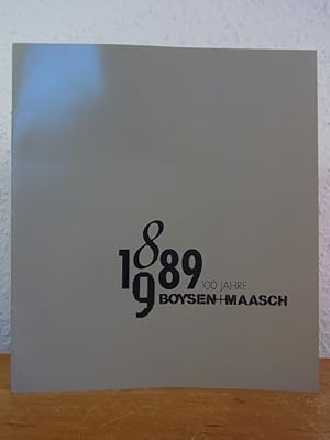 Seller image for 100 Jahre Boysen + Maasch 1889 - 1989, Buchhandlung fr Technik und Naturwissenschaften, Hamburg for sale by Antiquariat Weber