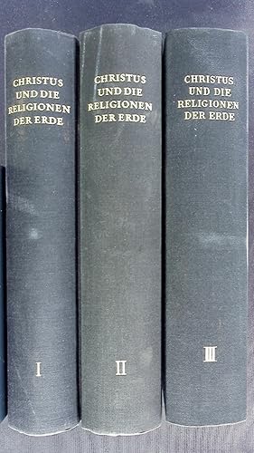 Imagen del vendedor de Christus und die Religionen der Erde. Handbuch der Religionsgeschichte. Bd. I-III. a la venta por Antiquariat Bookfarm