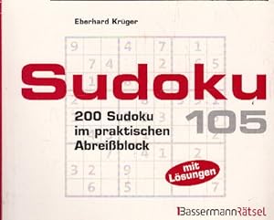Bild des Verkufers fr Sudoku Block 105: 200 Sudoku im praktischen Abreiblock zum Verkauf von AMAHOFF- Bookstores