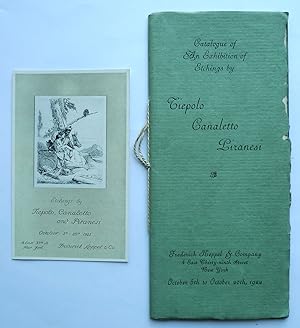 Catalogue of an exhibition of Etchings by Tiepolo, Canaletto, Piranesi. Frederick Keppel & Co. Ne...