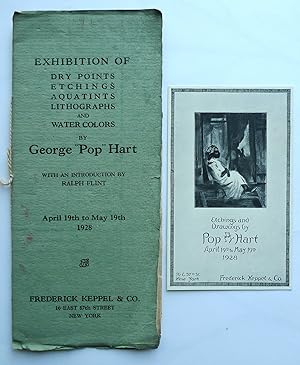 Bild des Verkufers fr Exhibition of Drypoints, etchings, Aquatints, Lithographs and Watercolors by George "Pop" Hart. Frederick Keppel & Co. New York, April 19th to May 19th 1928. zum Verkauf von Roe and Moore