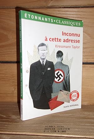 Seller image for INCONNU A CETTE ADRESSE - (address unknow) for sale by Planet's books