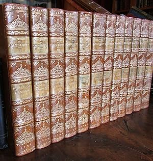 THE WORKS OF TOBIAS SMOLLETT COMPLETE SET IN TWELVE VOLUMES