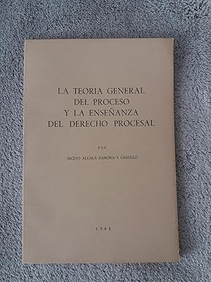 Imagen del vendedor de LA TEORIA GENERAL DEL PROCESO Y LA ENSEANZA DEL DERECHO PROCESAL. (Publicado en la Revista de Derecho Procesal Iberoamericana). Introduccion.- Razon de ser y antecedentes.- Problema previo referente a la unidad o diversidad del D procesal.- Denominacion a la venta por Libreria Jimenez (Libreria A&M Jimenez)