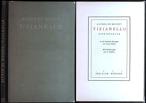 Imagen del vendedor de Tizianello. Eine Novelle. In das Deutsche bertragen von Victor Schuler. a la venta por Antiquariat Lenzen