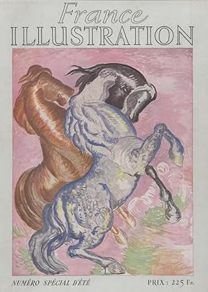 "FRANCE ILLUSTRATION N° SPÉCIAL ÉTÉ 1947" Couverture originale entoilée d'après une oeuvre de DALI