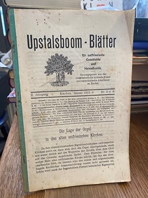 Bild des Verkufers fr Upstalsboom-Bltter fr ostfriesische Geschichte und Heimatkunde II. Jahrgang Nr. 5 und 6. zum Verkauf von Altstadt-Antiquariat Nowicki-Hecht UG