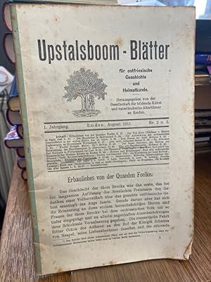 Bild des Verkufers fr Upstalsboom-Bltter fr ostfriesische Geschichte und Heimatkunde I. Jahrgang Nr. 2 und 3. zum Verkauf von Altstadt-Antiquariat Nowicki-Hecht UG