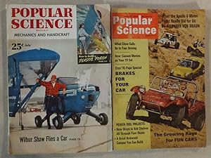 1952 & 1969 POPULAR SCIENCE MAGAZINES WILBUR SHAW FLIES A CAR RAGE FOR FUN CARS