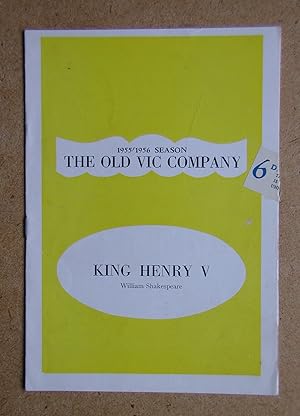 King Henry V By William Shakespeare. Theatre Programme.