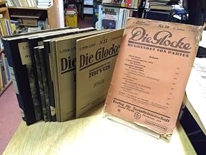 Imagen del vendedor de Die Glocke. Sozialistische Halbmonatsschrift, spter: Wochenschrift. 1. Jahrgang 1915, Heft 3 u. 7; 3. Jahrgang 1917: Hefte 21-25 u. 42-48 u. 50; 4. Jg. 1918: Hefte 34 u. 40; 11. Jg. 1925: Nr. 19. Herausgegeben von Parvus. a la venta por NORDDEUTSCHES ANTIQUARIAT