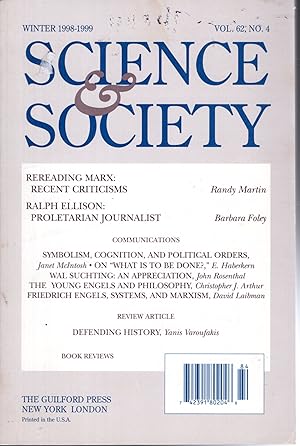 Imagen del vendedor de Science & Society, A Journal of Marxist Thought and Analysis. Volume 62, No. 4: Winter 1998-1999 a la venta por Dorley House Books, Inc.