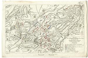 Bild des Verkufers fr Rare-Antique Map-BATTLE OF JENA-GERMANY-ARMY POSITION-Muller-Gross-1808 zum Verkauf von Pictura Prints, Art & Books