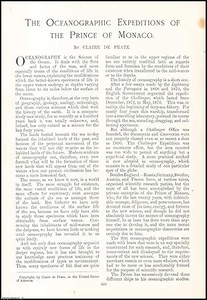 Bild des Verkufers fr The Oceanographic Expeditions of the Prince of Monaco. An original article from the Windsor Magazine, 1908. zum Verkauf von Cosmo Books