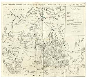 Seller image for Rare-Antique Map-BATTLE OF PREUSSISCH EYLAU-RUSSIA-II-Muller-Gross-1808 for sale by Pictura Prints, Art & Books