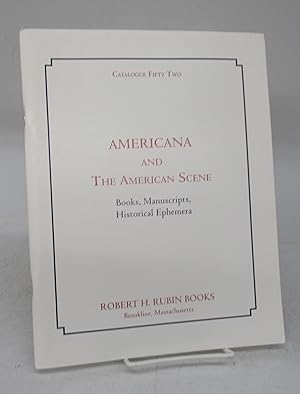 Bild des Verkufers fr Americana and The American Scene: Books, Manuscripts, Historical Ephemera zum Verkauf von Attic Books (ABAC, ILAB)