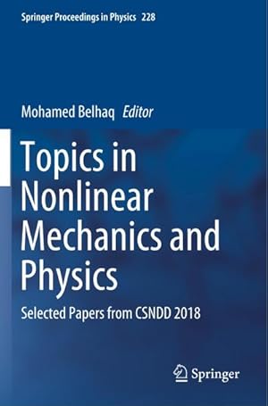 Seller image for Topics in Nonlinear Mechanics and Physics : Selected Papers from CSNDD 2018 for sale by AHA-BUCH GmbH