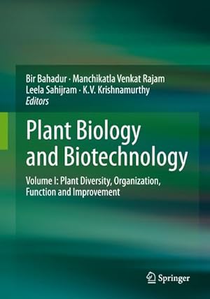 Bild des Verkufers fr Plant Biology and Biotechnology : Volume I: Plant Diversity, Organization, Function and Improvement zum Verkauf von AHA-BUCH GmbH