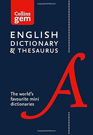 Immagine del venditore per Collins Gem English Dictionary & Thesaurus by Collins Dictionaries [Paperback ] venduto da booksXpress