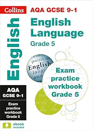 Seller image for Collins GCSE 9-1 Revision AQA GCSE 9-1 English Language Exam Practice Workbook for grade 5 by Collins UK [Paperback ] for sale by booksXpress