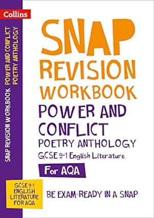 Seller image for Collins GCSE 9-1 Snap Revision â" Power & Conflict Poetry Anthology Workbook: New GCSE Grade 9-1 English Literature AQA: GCSE Grade 9-1 by Collins GCSE [Paperback ] for sale by booksXpress